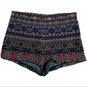 Ecote High Waisted Embroidered Shorts | Urban Outfitters